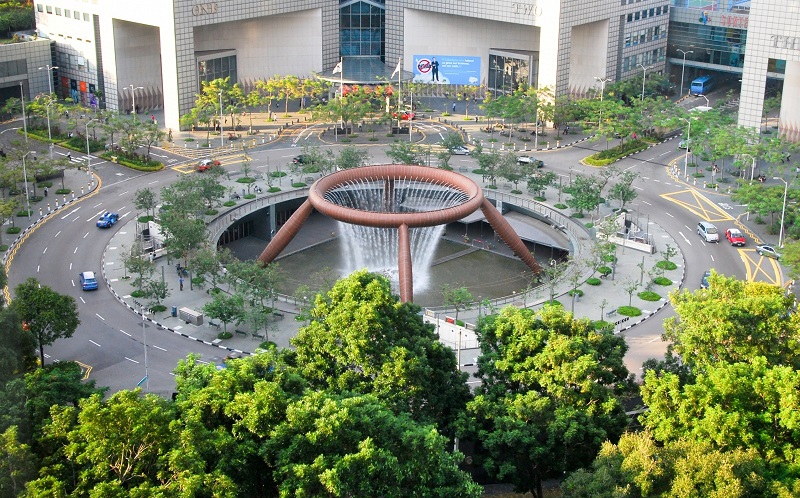 фонтан богатства в сингапуре