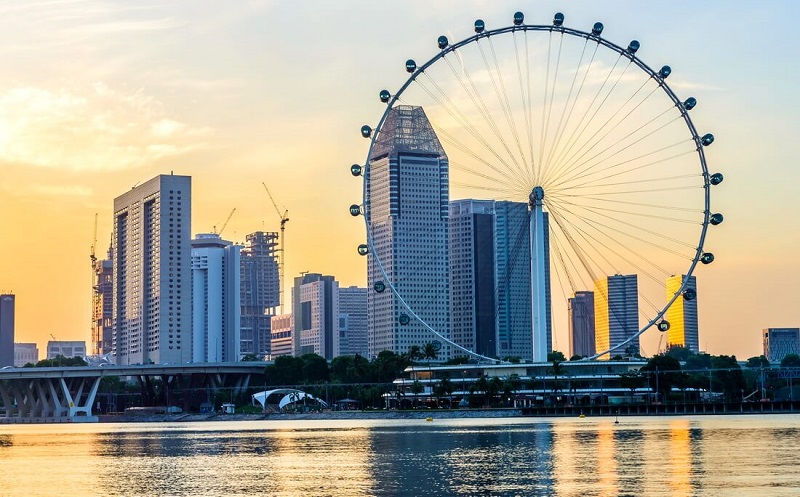 сингапур флаер колесо обозрения