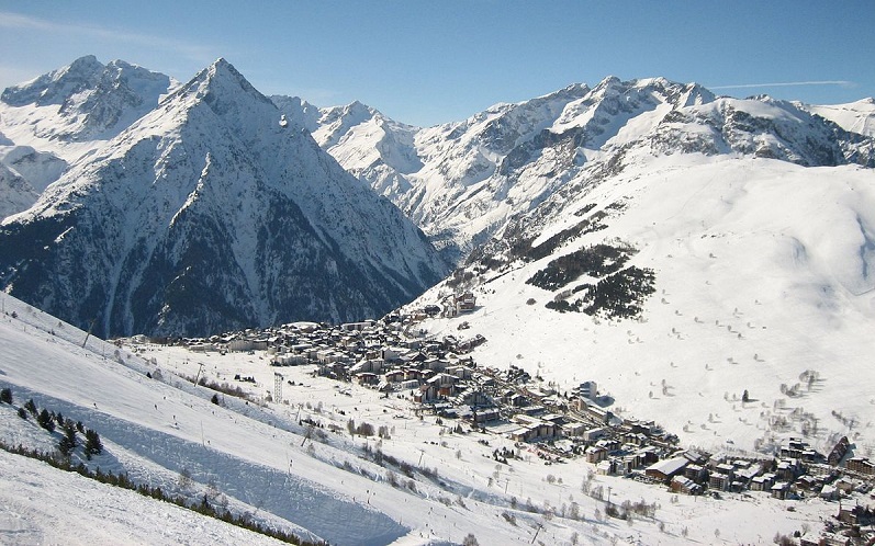 ле-дёз-альп горнолыжный курорт