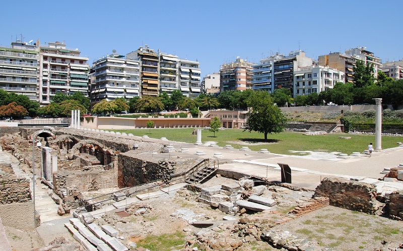 греческая агора и римский форум салоники